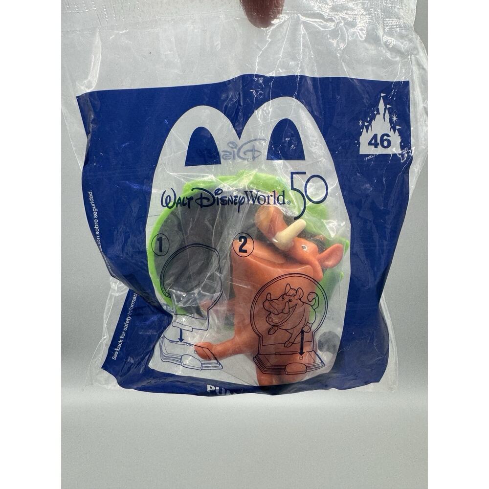 McDonalds Happy Meal 50th Anniversary Disney Pumba‎ Lion King Figure #46 SEALED